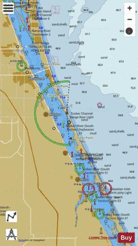 PALM SHORES TO WEST PALM BEACH FLORIDA KK-LL Marine Chart - Nautical Charts App