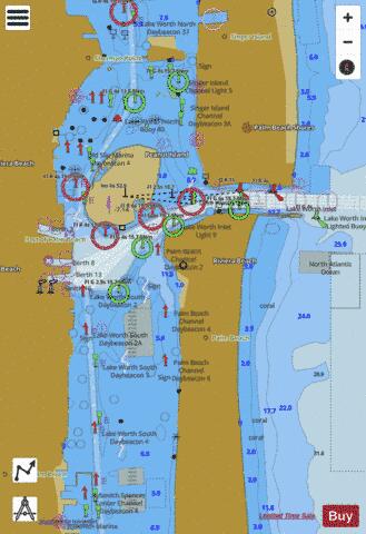 LAKE WORTH INLET INSET 2 Marine Chart - Nautical Charts App