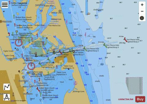 FORT PIERCE HARBOR Marine Chart - Nautical Charts App