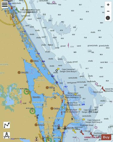 PONCE DE LEON INLET TO CAPE CANAVERAL Marine Chart - Nautical Charts App