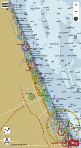 TOLOMATO RIVER TO PALM SHORES FLORIDA GG-HH Marine Chart - Nautical Charts App
