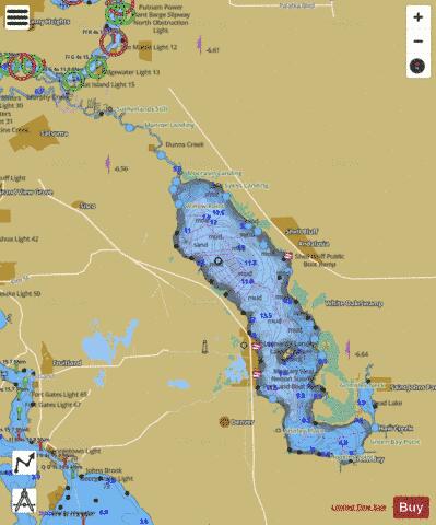 CRESCENT LAKE EXTENSION Marine Chart - Nautical Charts App