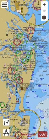 ST SIMONS SOUND TO TOLOMATO RIVER BB-CC Marine Chart - Nautical Charts App