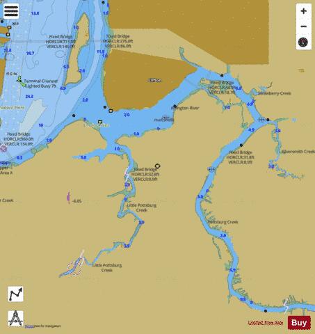 ARLINGTON RIVER EXTENSION Marine Chart - Nautical Charts App
