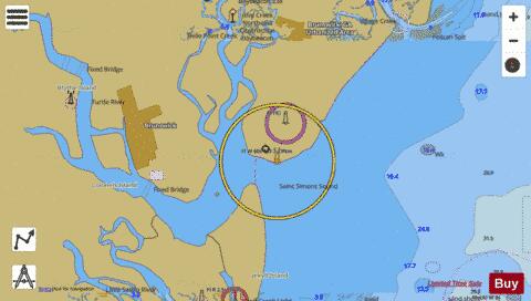 ST SIMONS SOUND BRUNSWICK HARBOR and TURTLE RIVER Marine Chart - Nautical Charts App