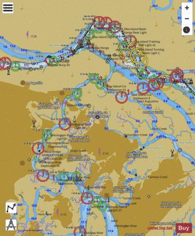 BEAUFORT RIVER TO ST SIMONS SOUND XX-YY Marine Chart - Nautical Charts App