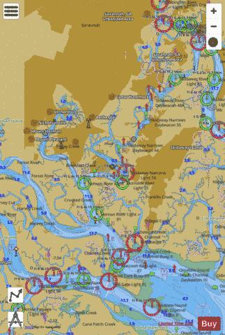 BEAUFORT RIVER TO ST SIMONS SOUND YY-ZZ Marine Chart - Nautical Charts App