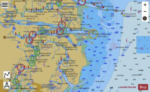 ALTAMAHA SOUND GEORGIA Marine Chart - Nautical Charts App