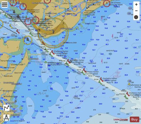 ICW CHARELSTON HBR ENTRANCE EXT Marine Chart - Nautical Charts App