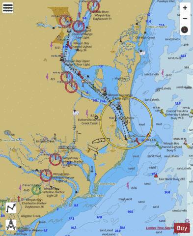 WINYAH BAY Marine Chart - Nautical Charts App