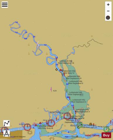 LOCKWOODS FOLLY RIVER EXTENSION Marine Chart - Nautical Charts App