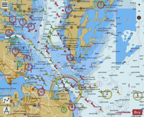 CHESAPEAKE BAY ENTRANCE Marine Chart - Nautical Charts App