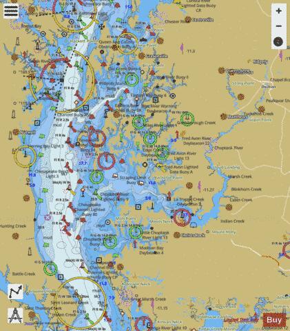 CHEASAPEAKE BAY COVE POINT TO SANDY POINT Marine Chart - Nautical Charts App