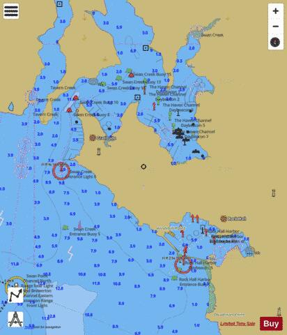 ROCK HALL HARBOR\SWAN CREEK Marine Chart - Nautical Charts App