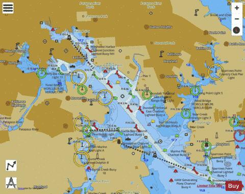 BALTIMORE HARBOR Marine Chart - Nautical Charts App