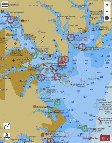 ANNAPOLIS HARBOR Marine Chart - Nautical Charts App