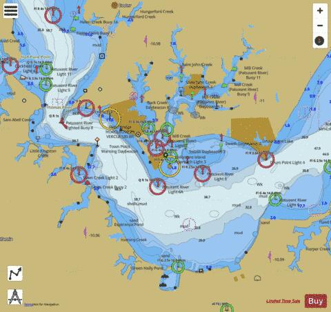 PATUXENT RIVER  SOLOMONS IS AND VICINITY Marine Chart - Nautical Charts App