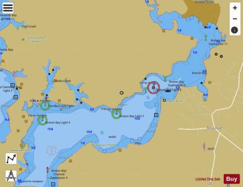 POTOMAC RIVER  BRETON BAY MD INSET 6 Marine Chart - Nautical Charts App