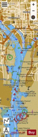 POTOMAC RIVER  HUNTING CREEK TO POTOMAC PARK Marine Chart - Nautical Charts App
