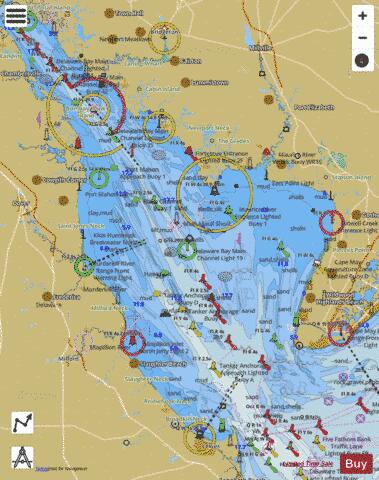 DELAWARE BAY Marine Chart - Nautical Charts App