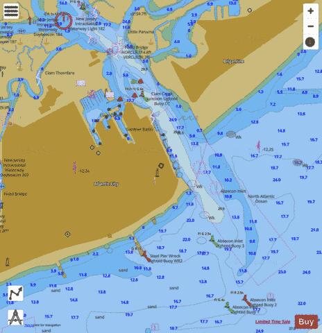 ATLANTIC CITY INSET Marine Chart - Nautical Charts App