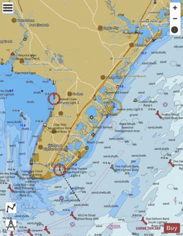 OCEAN CITY TO CAPE MAY Marine Chart - Nautical Charts App