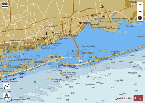 SOUTH OYSTER BAY TO GREAT SOUTH BAY  LONG ISLAND NY Marine Chart - Nautical Charts App