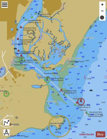 HOUSATONIC RIVER INSET 2 Marine Chart - Nautical Charts App