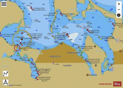 HUNTINGTON BAY INSET 13 Marine Chart - Nautical Charts App
