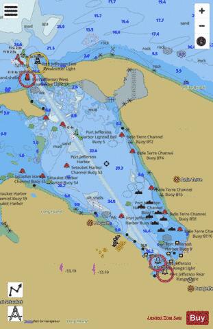 PORT JEFFERSON HARBOR INSET 14 Marine Chart - Nautical Charts App