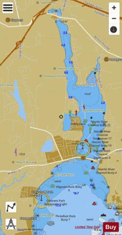 NIANTIC RIVER AND BAY Marine Chart - Nautical Charts App