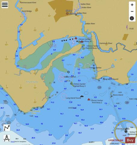 CLINTON HARBOR INSET Marine Chart - Nautical Charts App