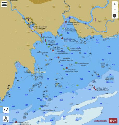 GUILFORD HARBOR INSET Marine Chart - Nautical Charts App