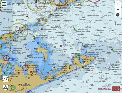 BLOCK ISLAND SOUND AND GARDINERS BAY Marine Chart - Nautical Charts App