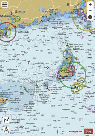 BLOCK ISL SND-PT JUDITH TO MONTAUK PT CONN-RI-NY Marine Chart - Nautical Charts App