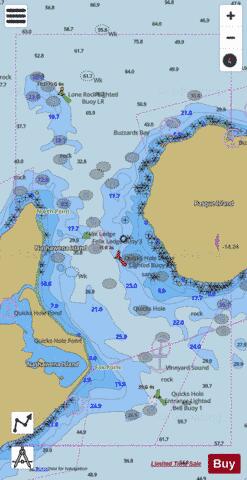 QUICKS HOLE Marine Chart - Nautical Charts App