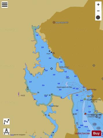 CONTINUATION OF APPONAGANSETT BAY Marine Chart - Nautical Charts App
