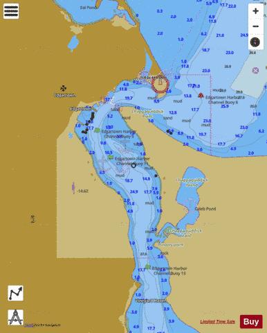 EDGARTOWN HARBOR  MA Marine Chart - Nautical Charts App