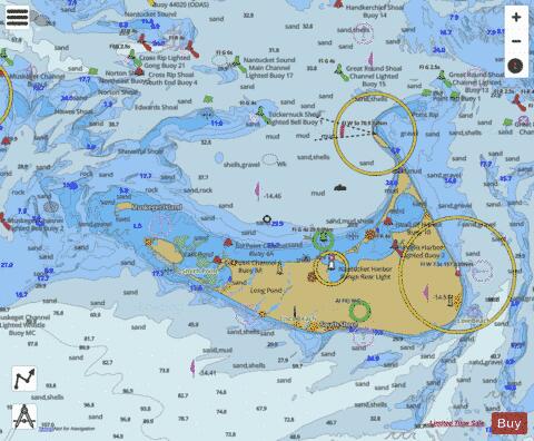 NANTUCKET ISLAND MA Marine Chart - Nautical Charts App