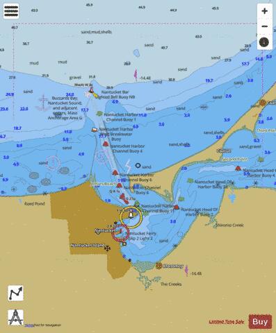 NANTUCKET HARBOR  MA Marine Chart - Nautical Charts App
