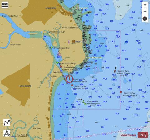 GREEN HARBOR  MA Marine Chart - Nautical Charts App