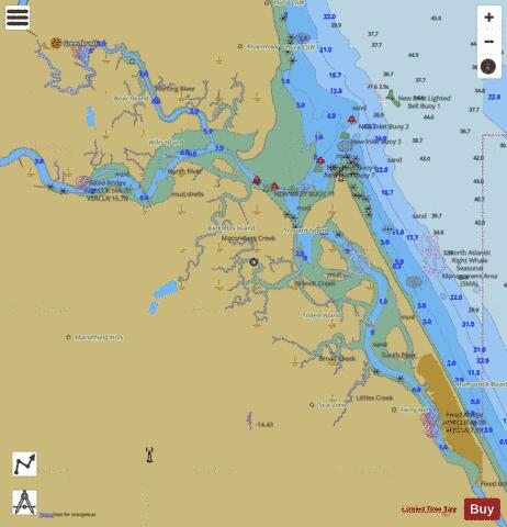 NORTH RIVER  MA Marine Chart - Nautical Charts App