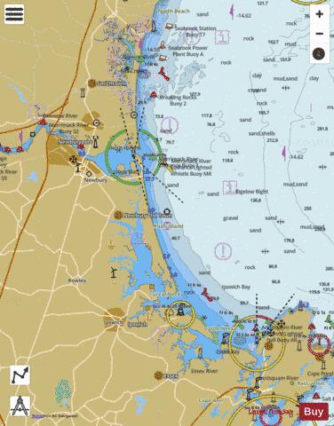 CAPE ANN TO HAMPTON HARBOR SIDE A LEFT Marine Chart - Nautical Charts App