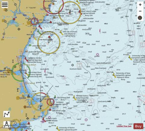 PORTSMOUTH TO CAPE ANN  NH-MA-ME Marine Chart - Nautical Charts App