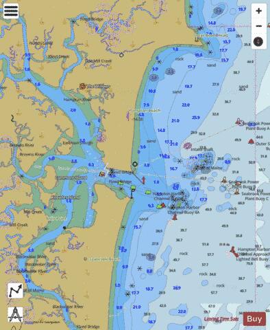 HAMPTON HARBOR  INSET Marine Chart - Nautical Charts App