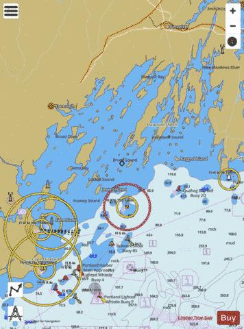 CASCO BAY Marine Chart - Nautical Charts App