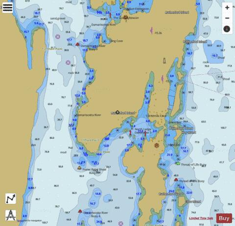 CHRISTMAS COVE INSET  ME Marine Chart - Nautical Charts App
