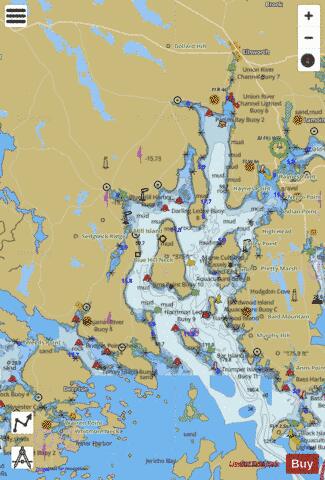 BLUE HILL BAY  ME Marine Chart - Nautical Charts App