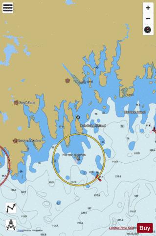TIBBETT NARROWS TO SCHOODIC ISLAND  ME Marine Chart - Nautical Charts App