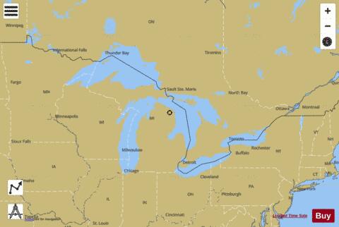 GENERAL CHART OF THE GREAT LAKES Marine Chart - Nautical Charts App
